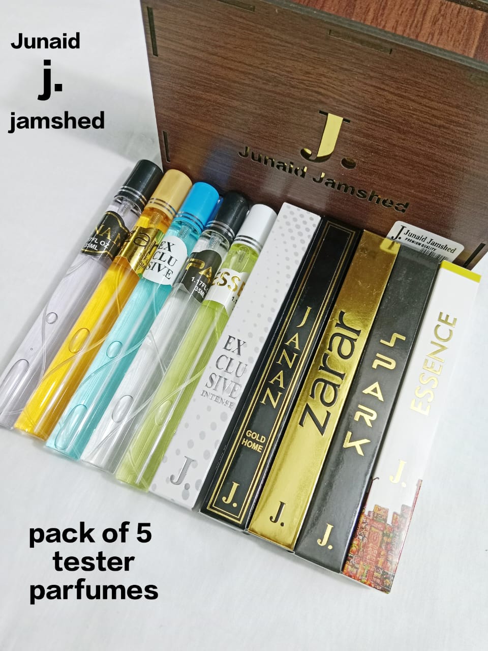 J. Pack of 5 Perfumes 35ML (Long Lasting Promise)